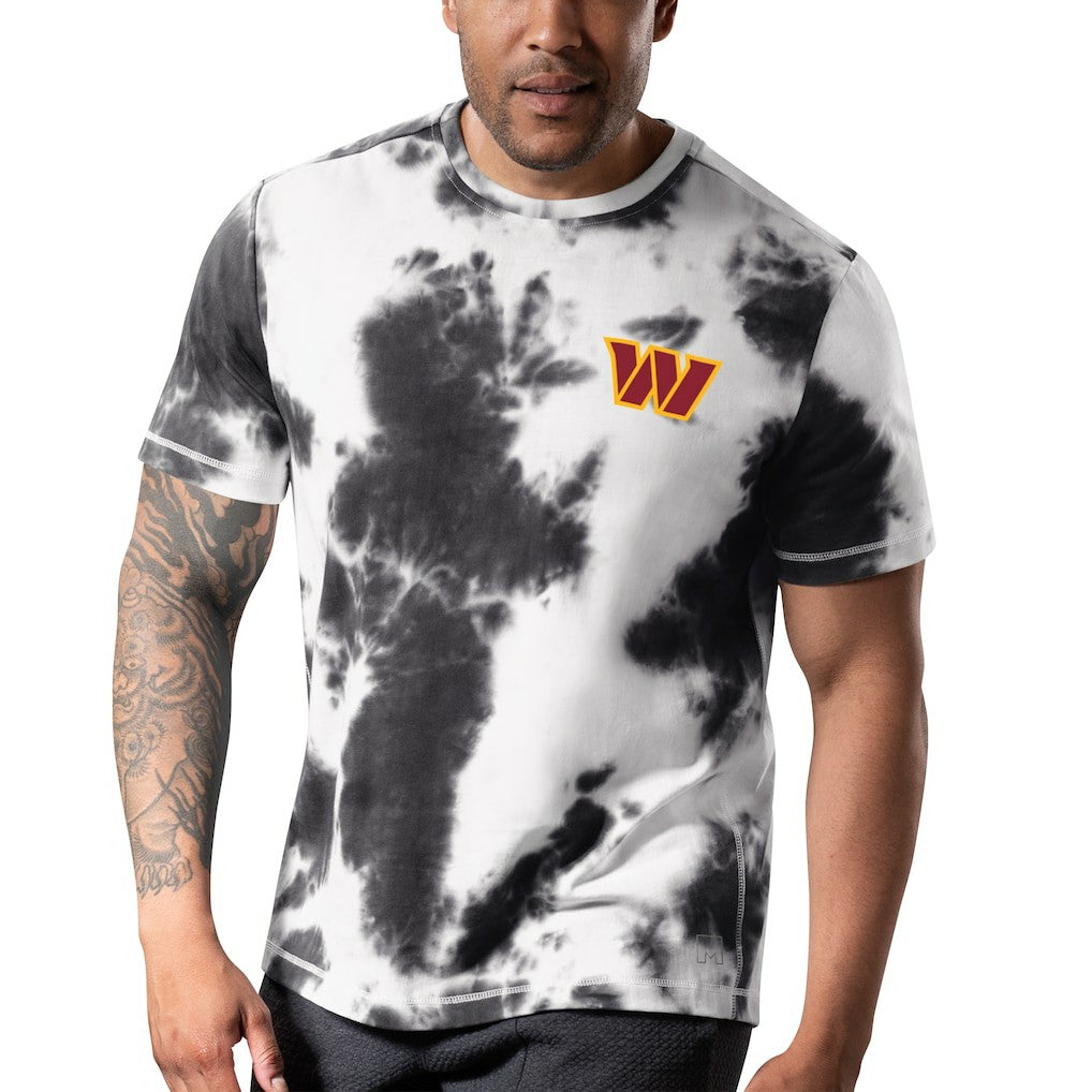 Washington Commanders MSX by Michael Strahan Freestyle Tie-Dye T-Shirt Black - NFL