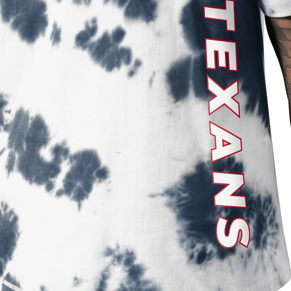 Houston Texans MSX by Michael Strahan Freestyle Tie-Dye T-Shirt Navy - NFL