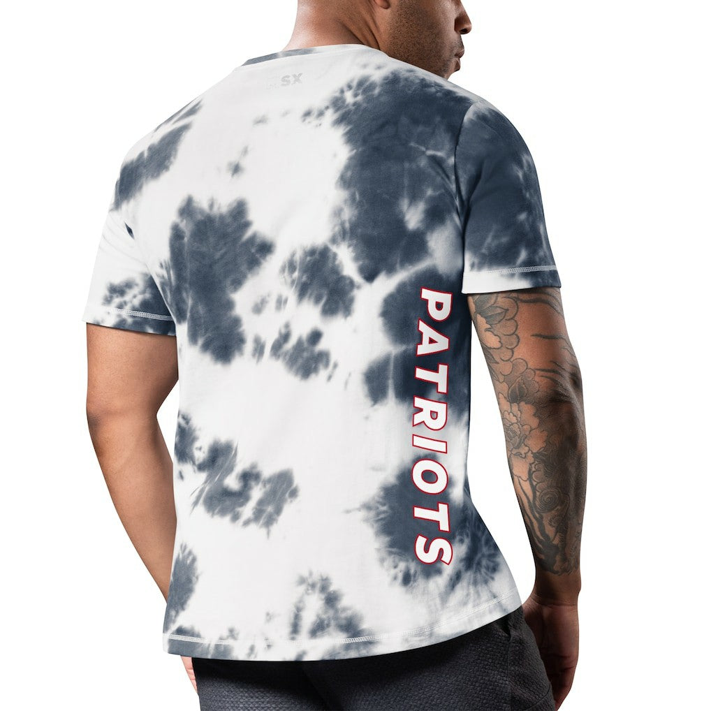 New England Patriots MSX by Michael Strahan Freestyle Tie-Dye T-Shirt Navy - NFL