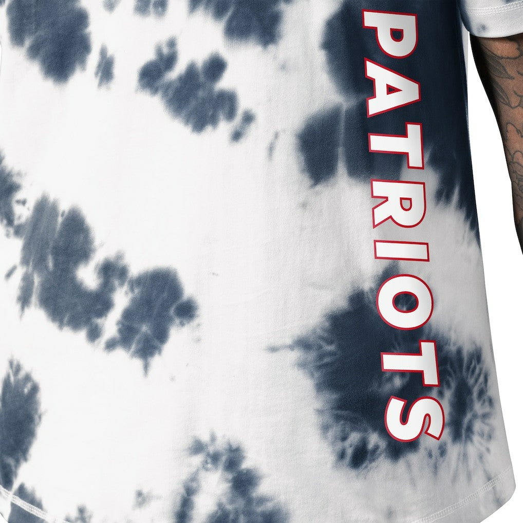 New England Patriots MSX by Michael Strahan Freestyle Tie-Dye T-Shirt Navy - NFL