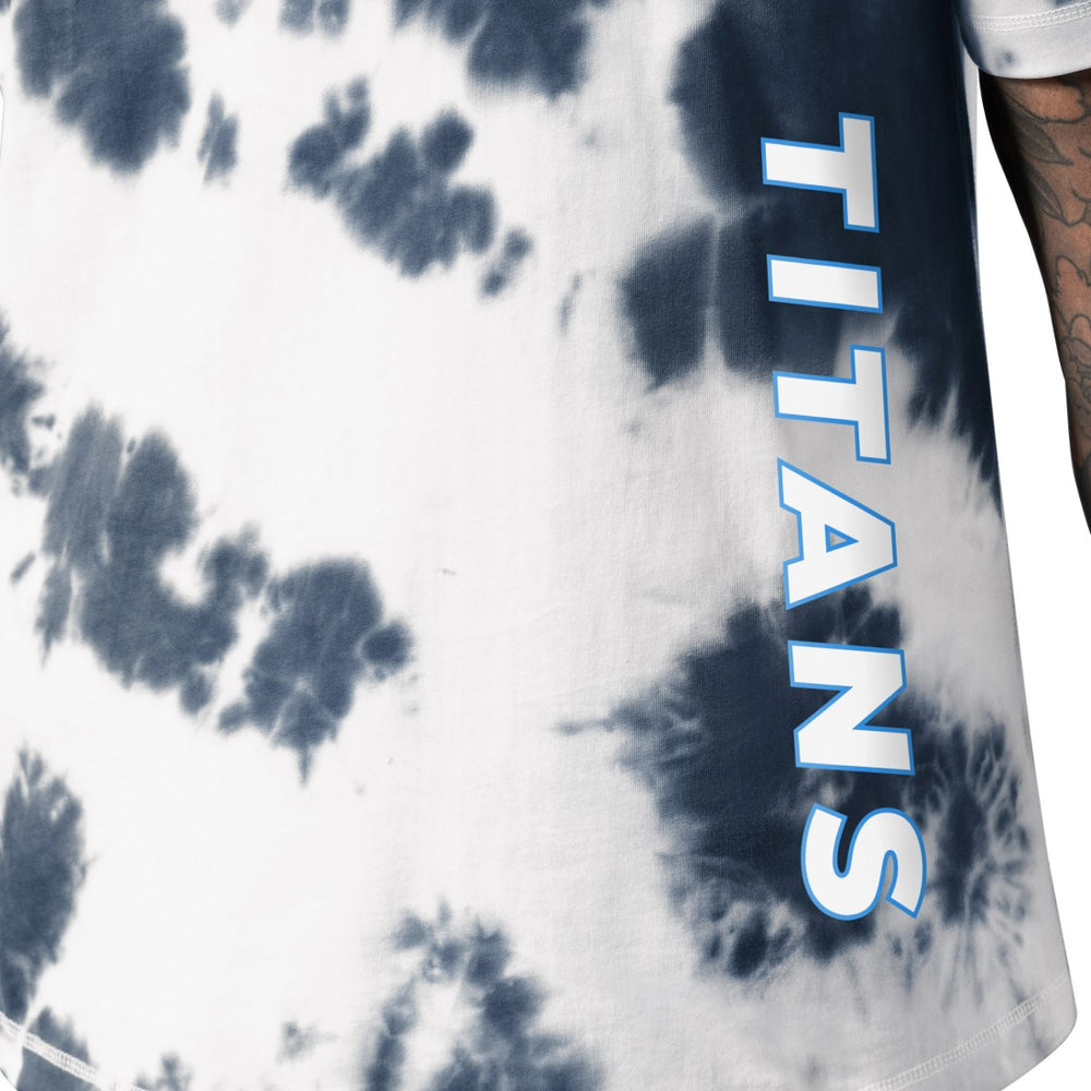 Tennessee Titans MSX by Michael Strahan Freestyle Tie-Dye T-Shirt Navy - NFL