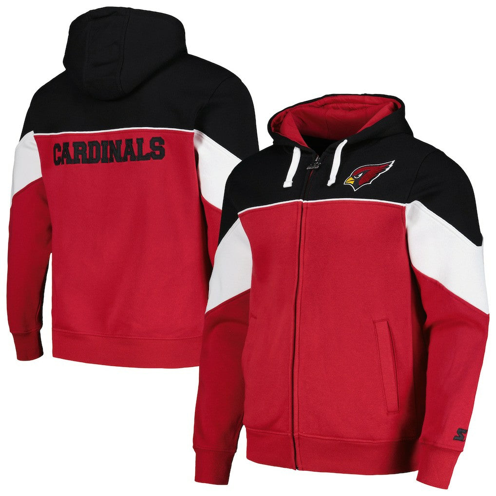 Arizona Cardinals Starter Running Back Full-Zip Hoodie Cardinal/Black - NFL