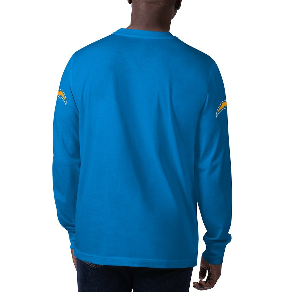 Los Angeles Chargers Starter Clutch Hit Long Sleeve T-Shirt Powder Blue - NFL