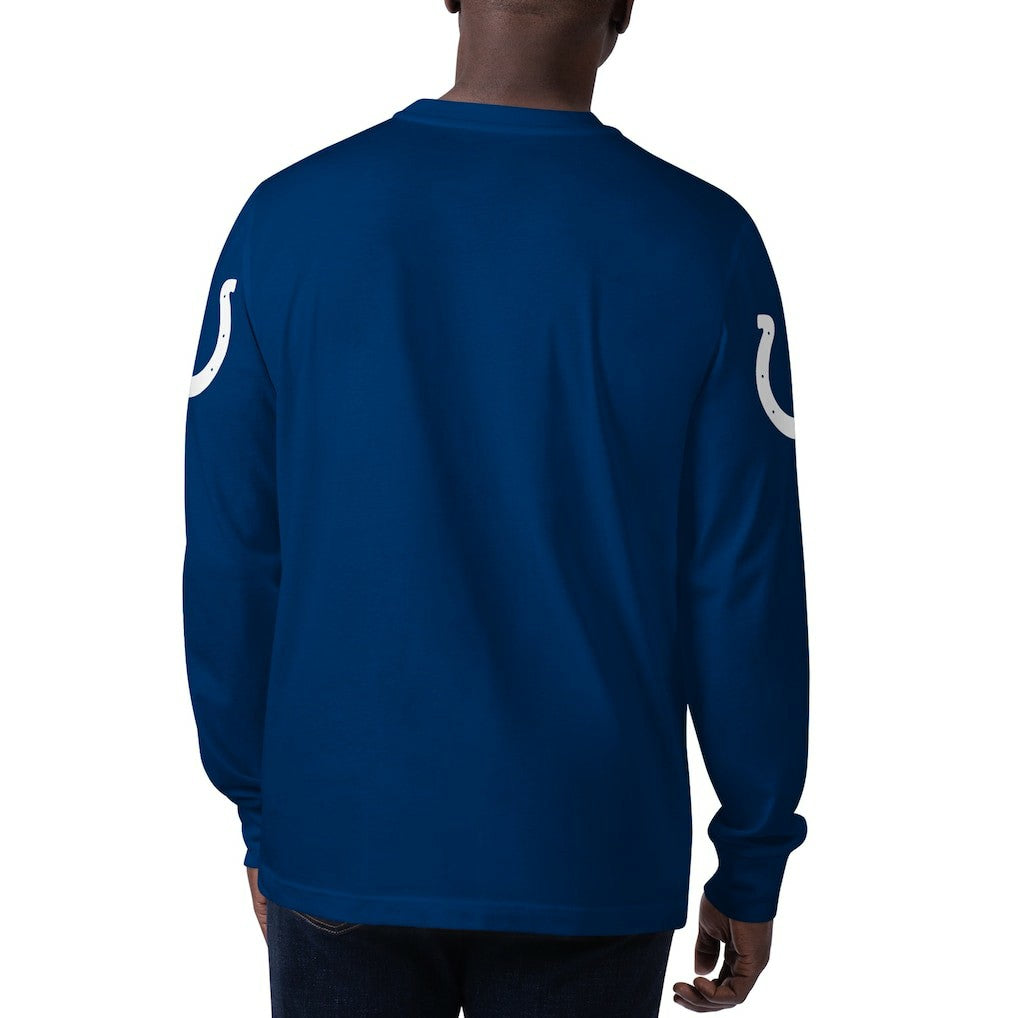 Indianapolis Colts Starter Clutch Hit Long Sleeve T-Shirt Royal - NFL