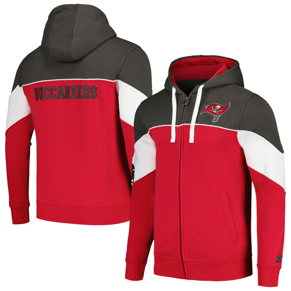 Tampa Bay Buccaneers Starter Running Back Full-Zip Hoodie Red/Pewter - NFL