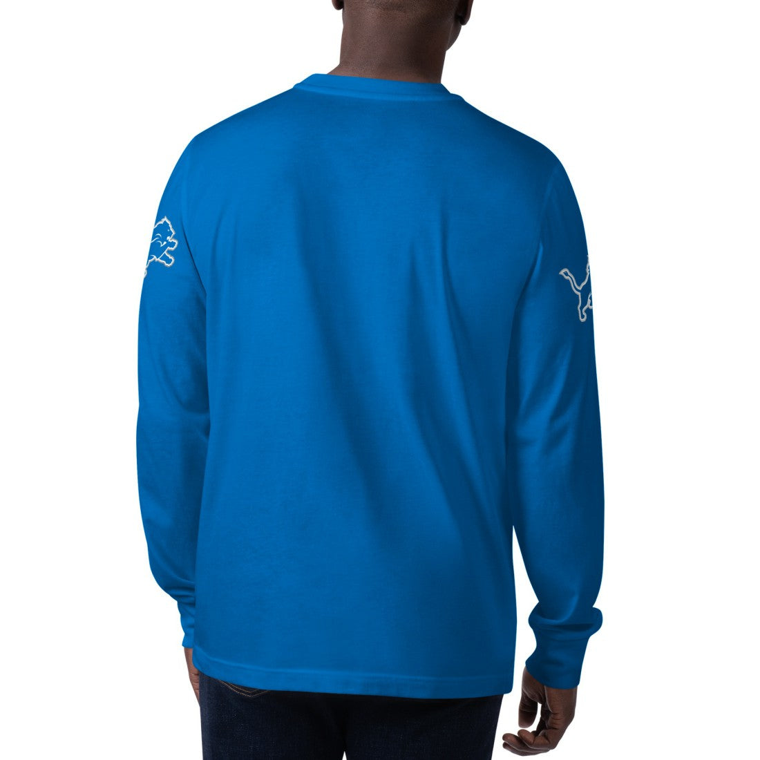 Detroit Lions Starter Clutch Hit Long Sleeve T-Shirt Blue - NFL