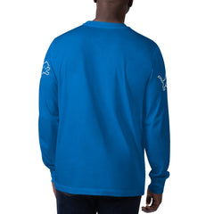 Detroit Lions Starter Clutch Hit Long Sleeve T-Shirt Blue - NFL