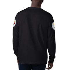 Pittsburgh Steelers Starter Clutch Hit Long Sleeve T-Shirt Black - NFL