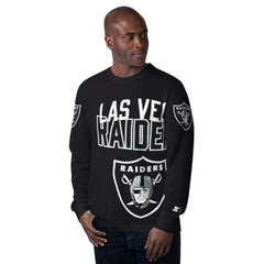 Las Vegas Raiders Starter Clutch Hit Long Sleeve T-Shirt Black - NFL