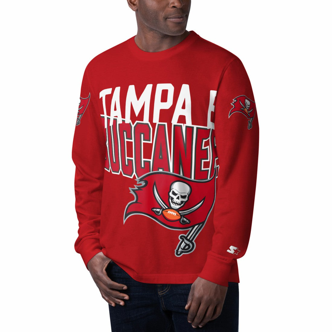 Tampa Bay Buccaneers Starter Clutch Hit Long Sleeve T-Shirt Red - NFL
