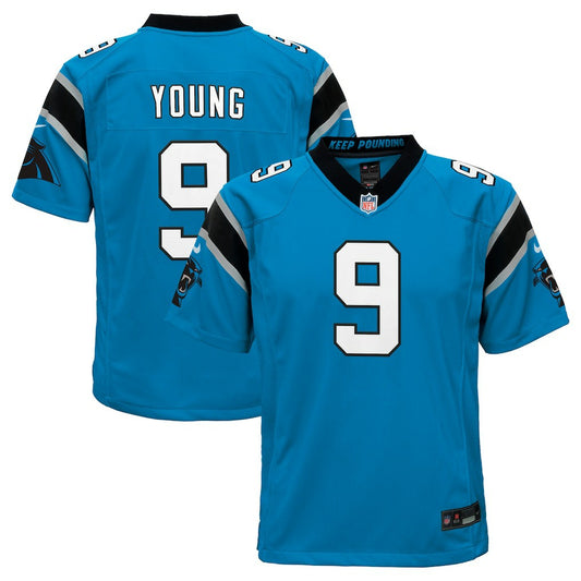 Bryce Young Carolina Panthers Youth Game Jersey - Blue | NFL Jerseys
