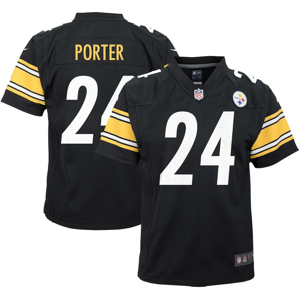 Joey Porter Jr. Pittsburgh Steelers Youth Game Jersey - Black | NFL Jerseys
