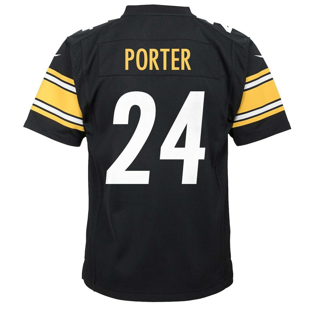 Joey Porter Jr. Pittsburgh Steelers Youth Game Jersey Black - Nike
