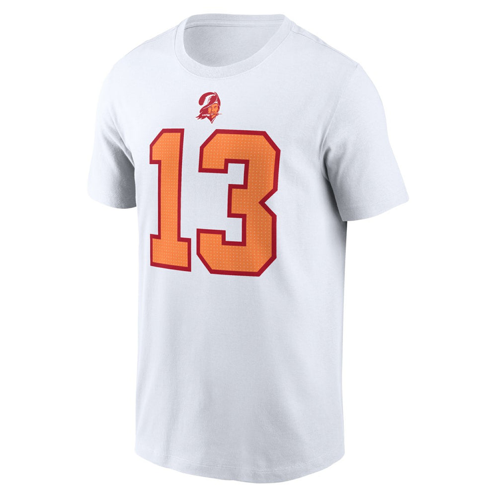 Mike Evans '76 Tampa Bay Buccaneers 50th Season Name & Number T-Shirt White - Nike