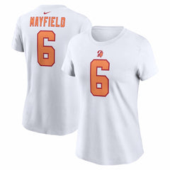 Baker Mayfield Tampa Bay Buccaneers Women's Name & Number T-Shirt White - Nike