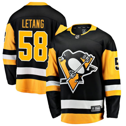 Kris Letang Pittsburgh Penguins Fanatics Home Breakaway Jersey - Black | NHL Jerseys