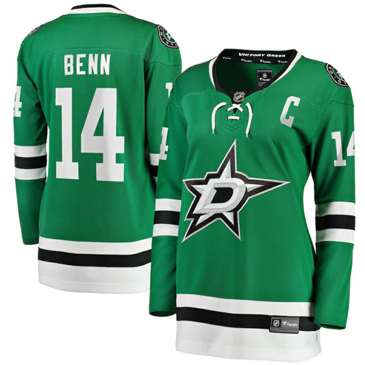 Jamie Benn Dallas Stars Fanatics Women's Captain Patch Home Breakaway Player Jersey - Kelly Green | NHL Jerseys