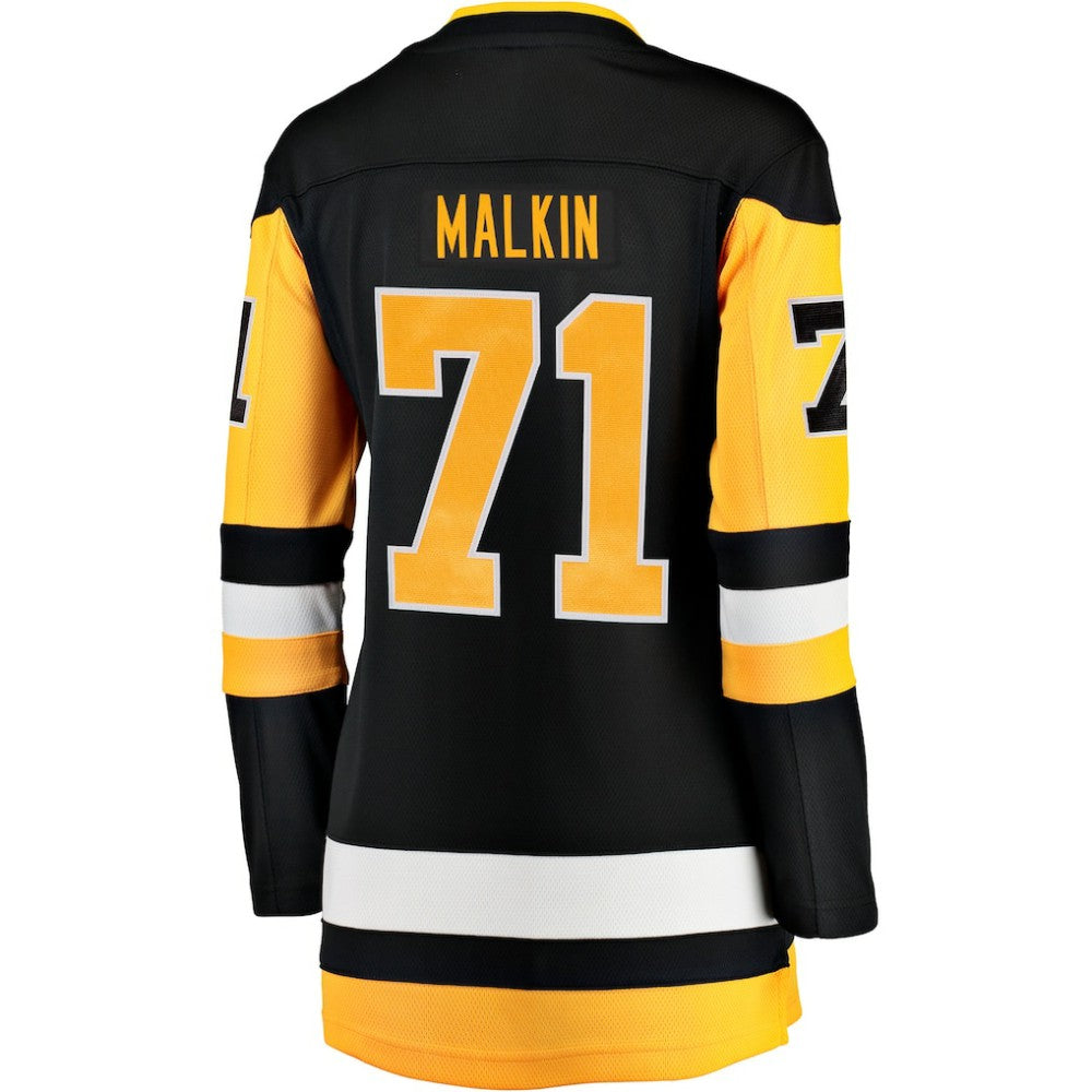 Evgeni Malkin Pittsburgh Penguins Fanatics Women's Home Breakaway Player Jersey - Black | NHL Jerseys