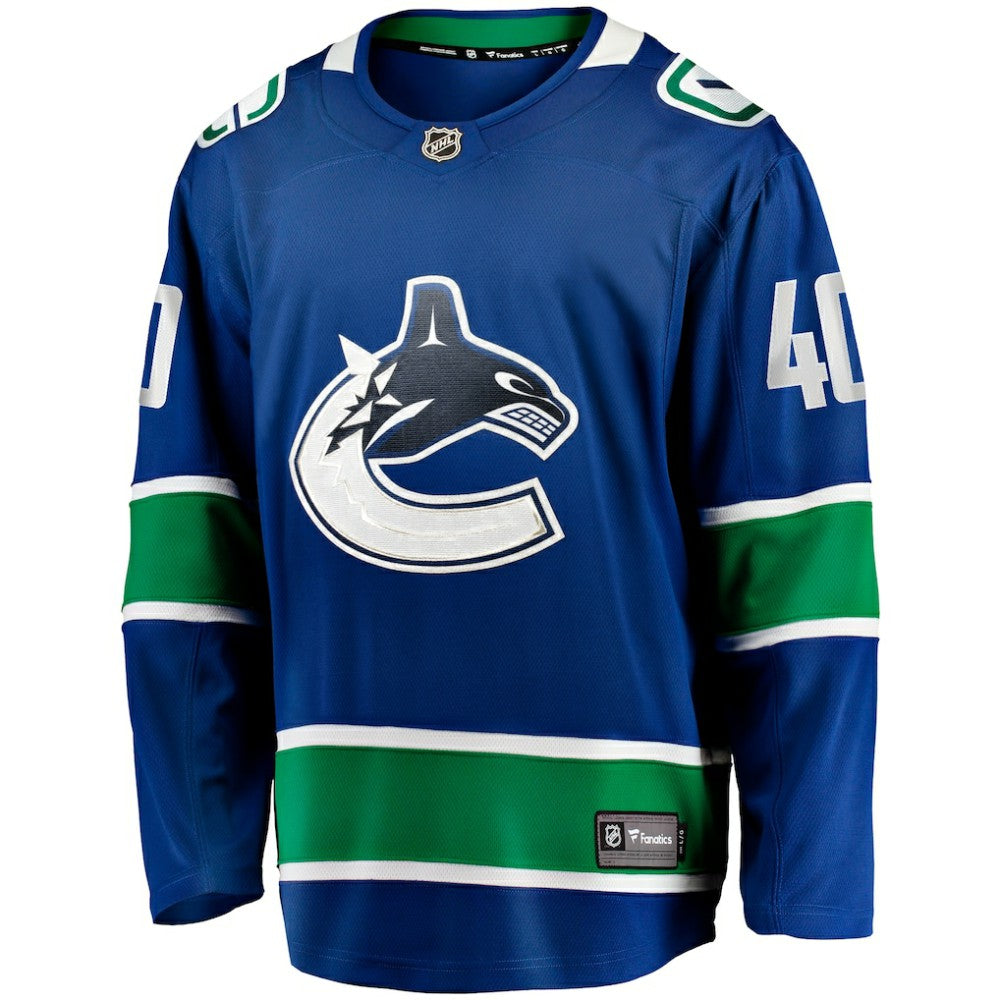Elias Pettersson Vancouver Canucks Fanatics Home Breakaway Jersey - Blue | NHL Jerseys