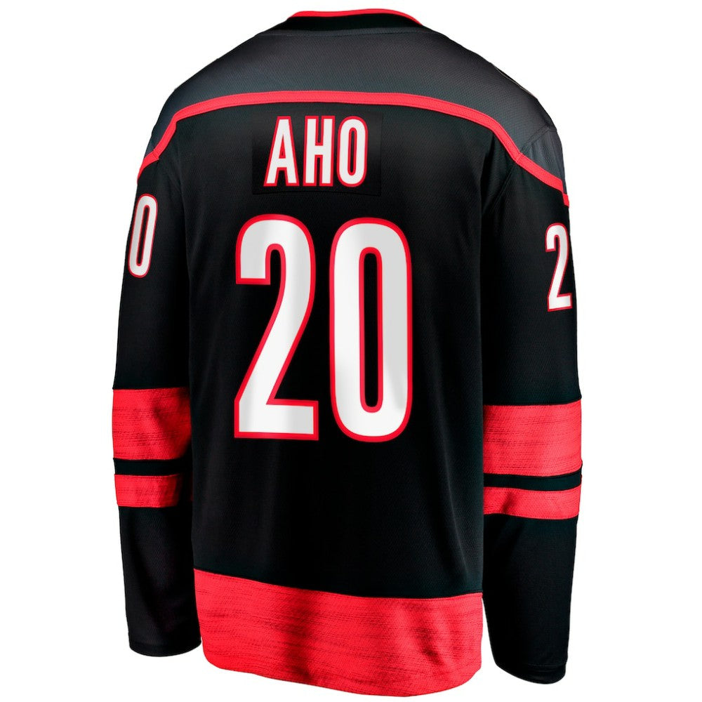 Sebastian Aho Carolina Hurricanes Fanatics Home Breakaway Jersey - Black | NHL Jerseys