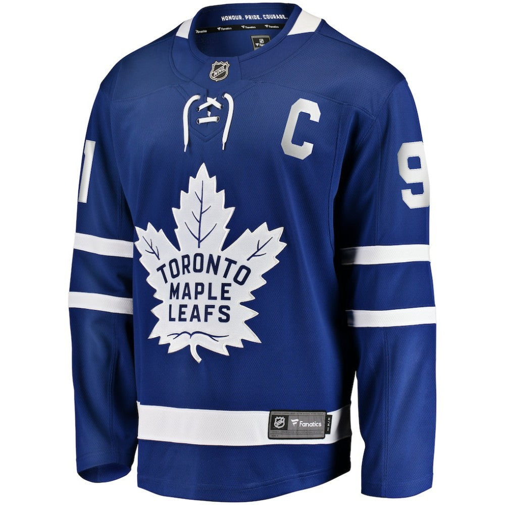 John Tavares Toronto Maple Leafs Fanatics Captain Patch Home Breakaway Jersey - Blue | NHL Jerseys