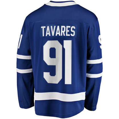 John Tavares Toronto Maple Leafs Fanatics Captain Patch Home Breakaway Jersey - Blue | NHL Jerseys