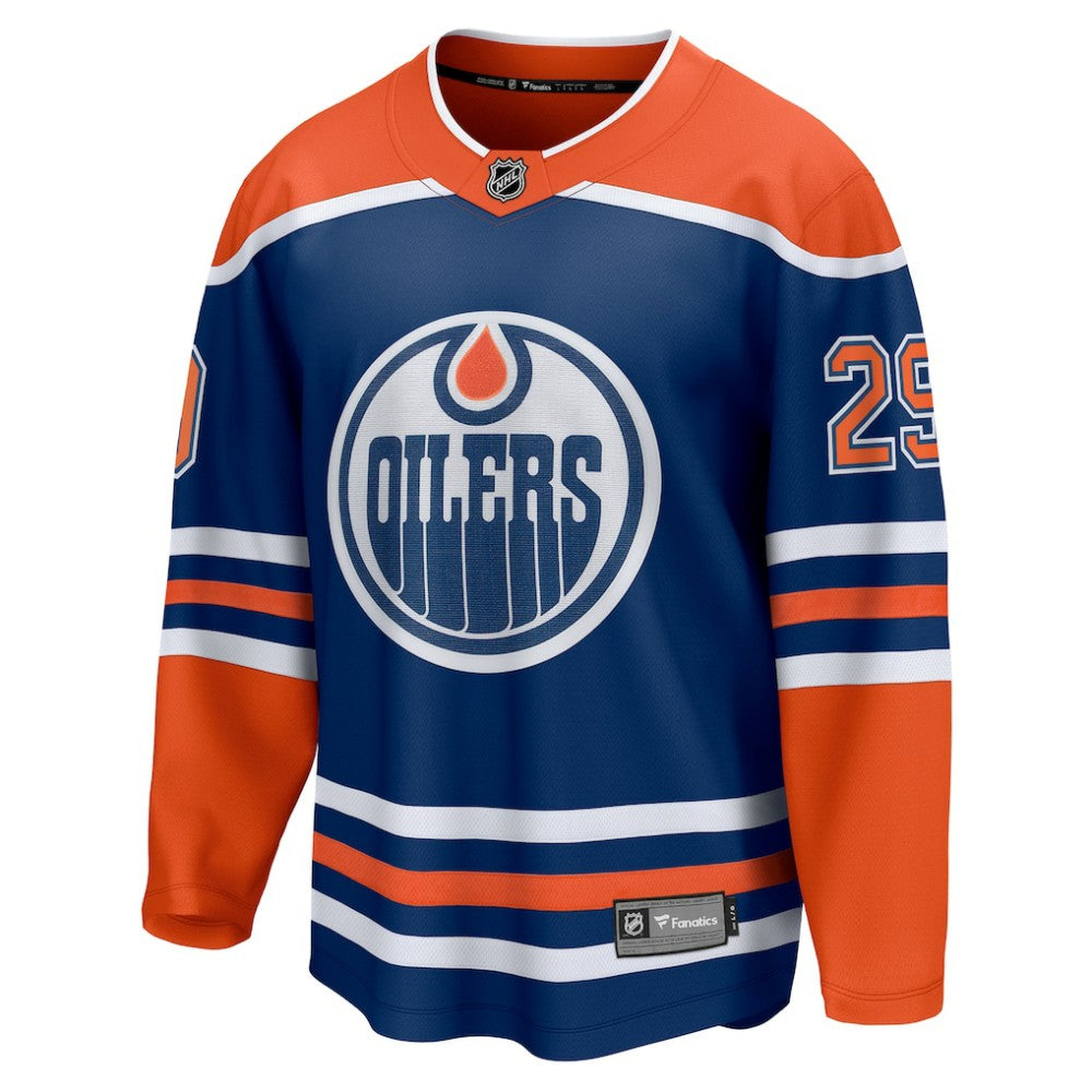Leon Draisaitl Edmonton Oilers Fanatics Home Breakaway Jersey - Royal | NHL Jerseys