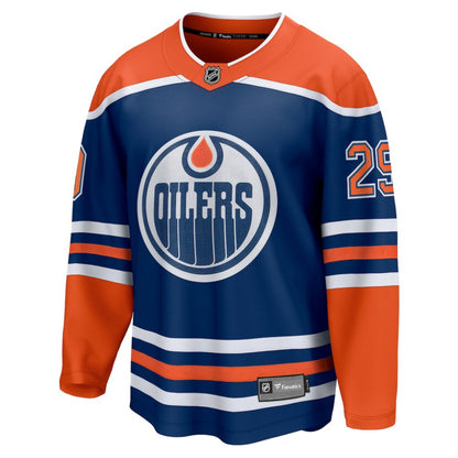 Leon Draisaitl Edmonton Oilers Fanatics Home Breakaway Jersey - Royal | NHL Jerseys
