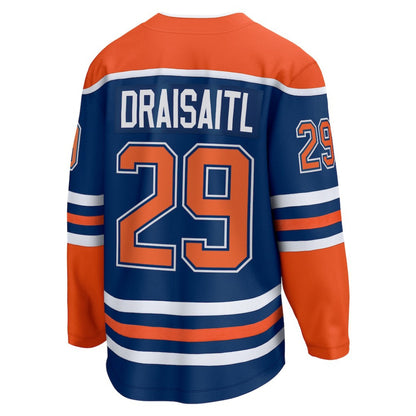 Leon Draisaitl Edmonton Oilers Fanatics Home Breakaway Jersey - Royal | NHL Jerseys