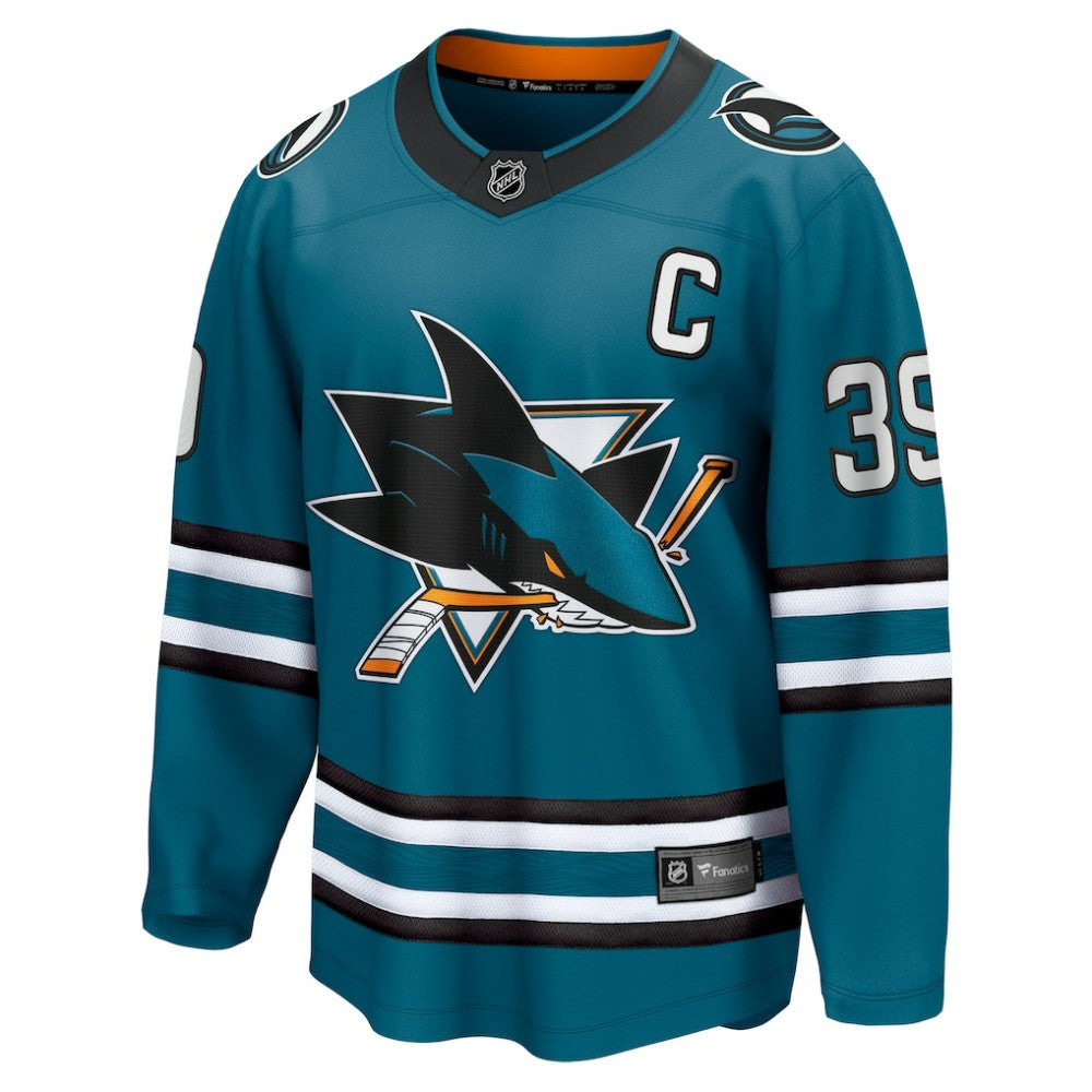 Logan Couture San Jose Sharks Fanatics Home Breakaway Jersey - Teal | NHL Jerseys