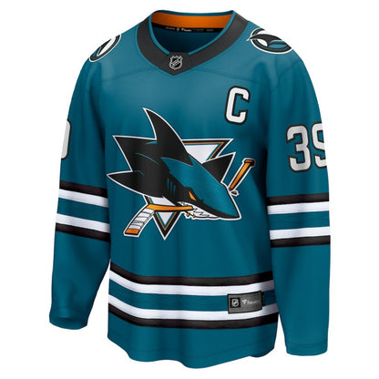 Logan Couture San Jose Sharks Fanatics Home Breakaway Jersey - Teal | NHL Jerseys