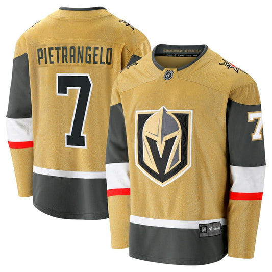 Alex Pietrangelo Vegas Golden Knights Fanatics Home Breakaway Jersey - Gold | NHL Jerseys