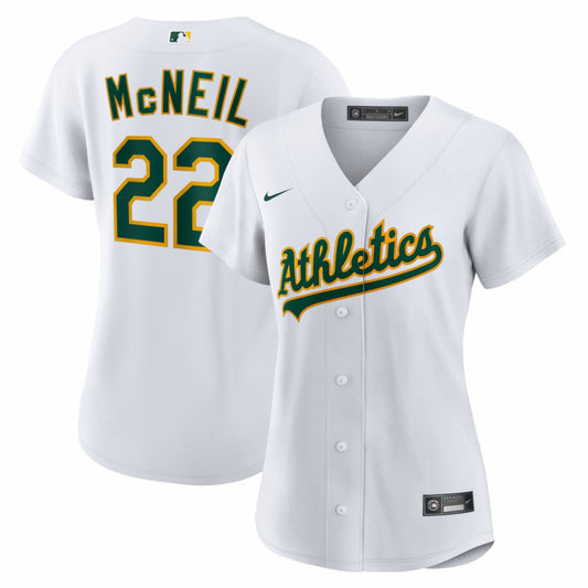 Jeff McNeil Athletics Nike Women's Home Replica Jersey - White | MLB Jerseys