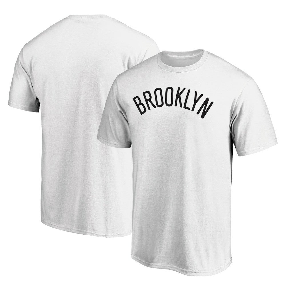 NBA - Brooklyn Nets Wordmark Alt T-Shirt - White