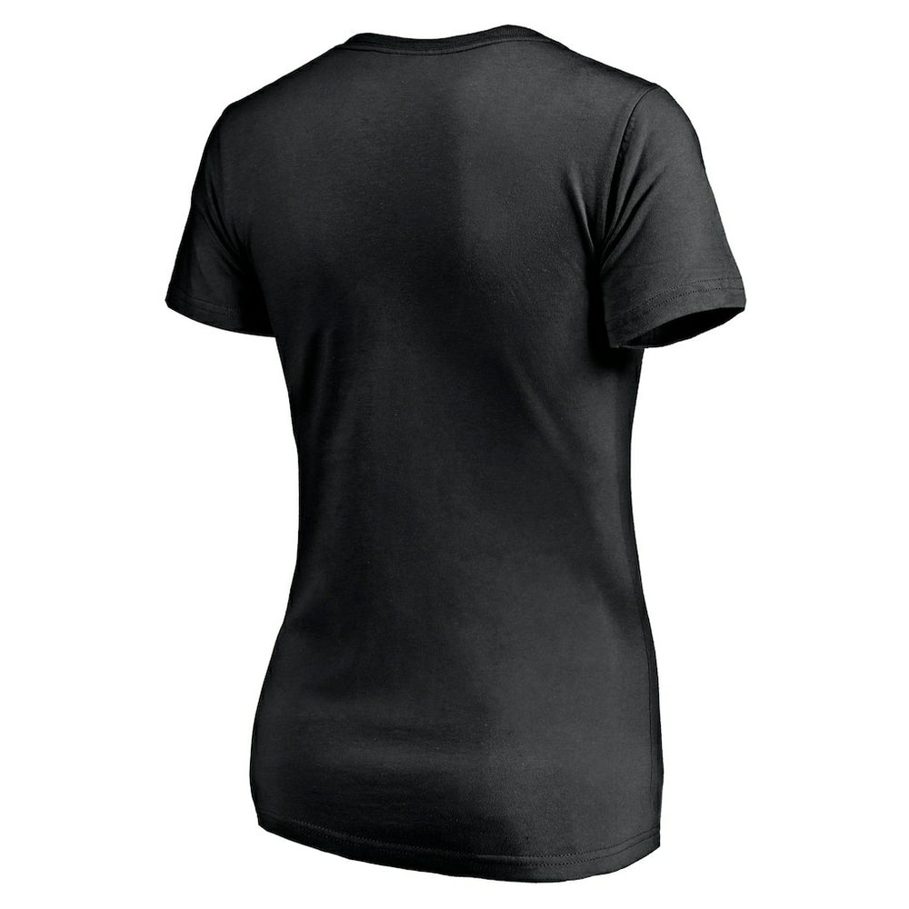 NBA - Golden State Warriors Women's Primary Logo V-Neck T-Shirt - Black