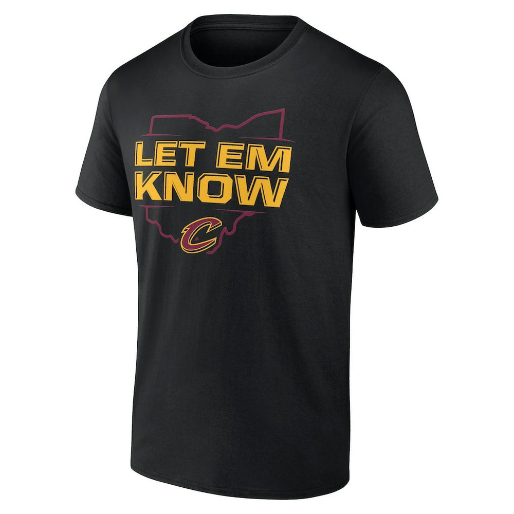 NBA - Cleveland Cavaliers Hometown Collection Let Em Know T-Shirt - Black