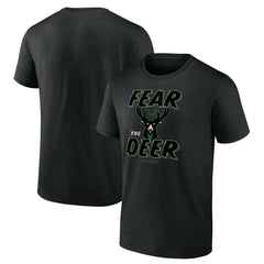 NBA - Milwaukee Bucks Hometown Collection Fear The Deer T-Shirt - Black