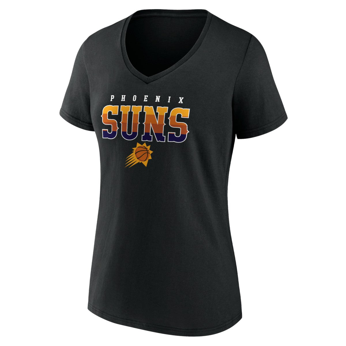 NBA - Phoenix Suns Women's Hometown Collection Sunrise V-Neck T-Shirt - Black