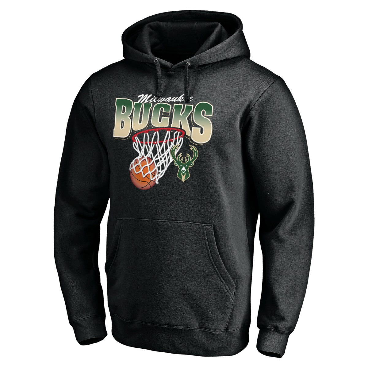 NBA - Milwaukee Bucks Balanced Floor Pullover Hoodie - Black