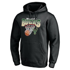 NBA - Milwaukee Bucks Balanced Floor Pullover Hoodie - Black