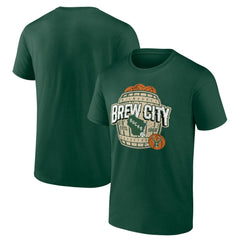 NBA - Milwaukee Bucks Hometown Collection Brew City T-Shirt - Hunter Green