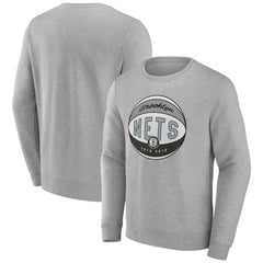 NBA - Brooklyn Nets Hard Color Pullover Sweatshirt - Gray
