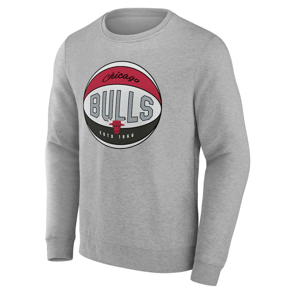 NBA - Chicago Bulls Hard Color Pullover Sweatshirt - Gray