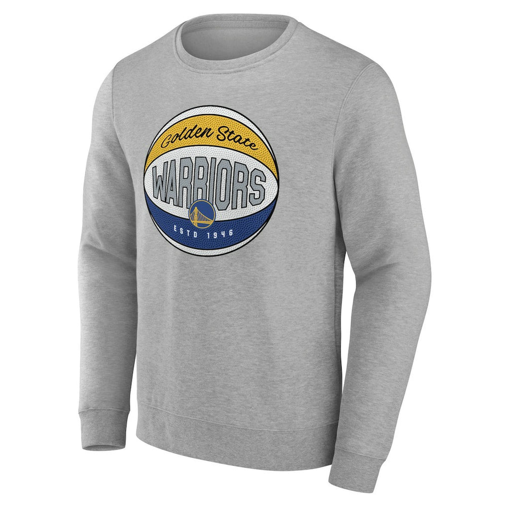 NBA - Golden State Warriors Hard Color Pullover Sweatshirt - Gray