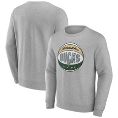NBA - Milwaukee Bucks Hard Color Pullover Sweatshirt - Gray