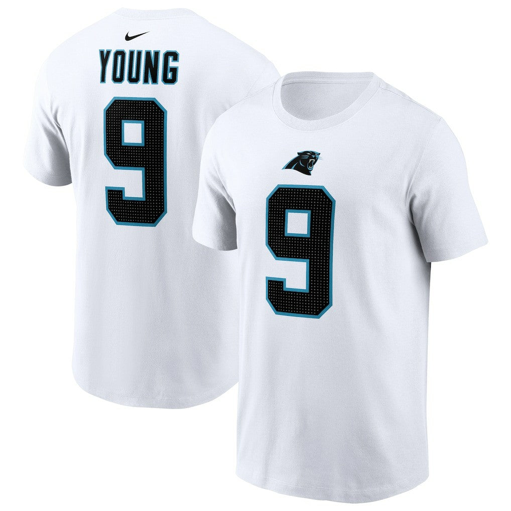Bryce Young Carolina Panthers Player Name & Number T-Shirt White - Nike