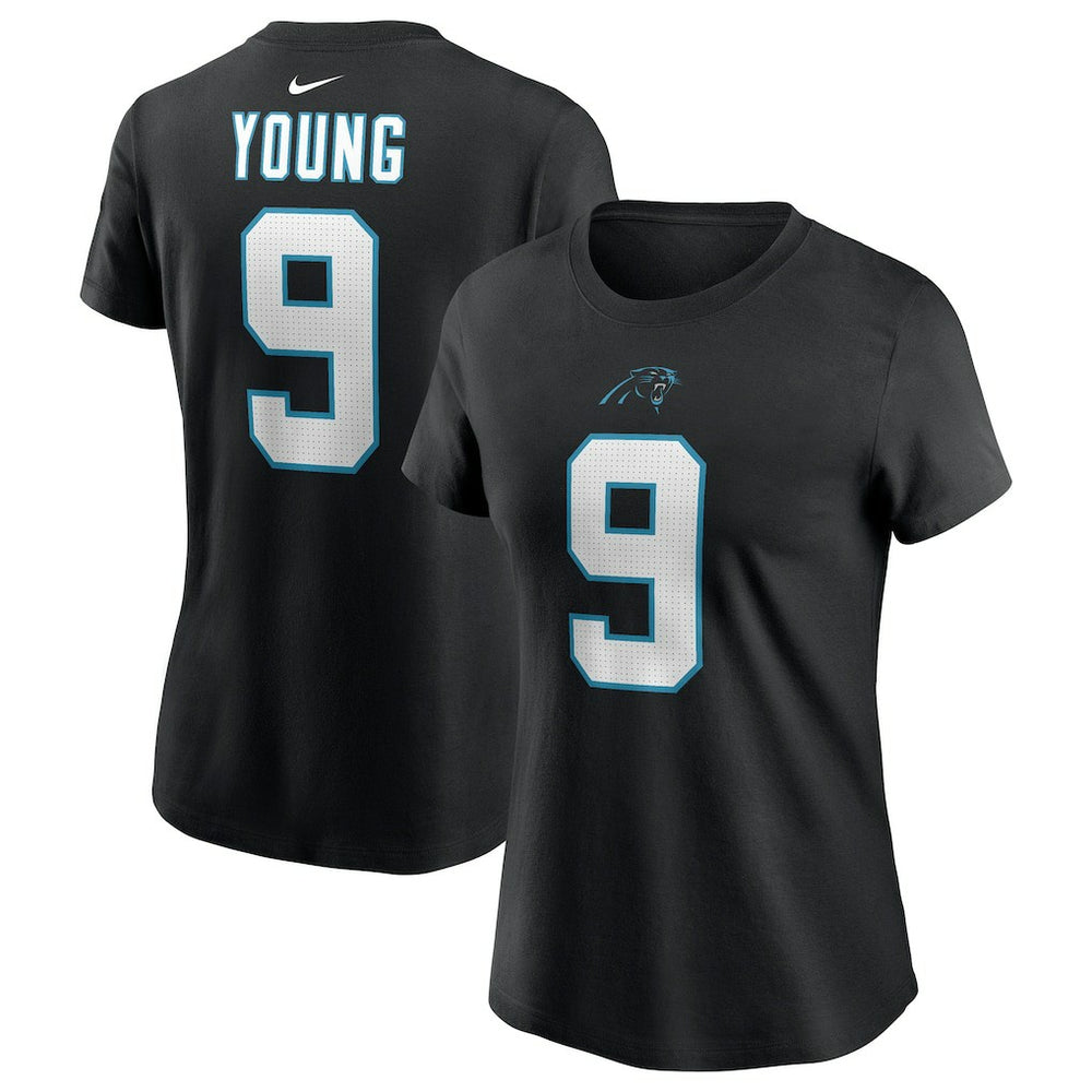 Bryce Young Carolina Panthers Women's Player Name & Number T-Shirt Black - Nike