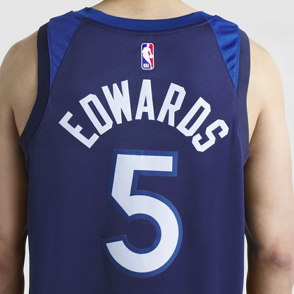 Nike - Anthony Edwards Minnesota Timberwolves Unisex Swingman Jersey - Icon Edition - Navy