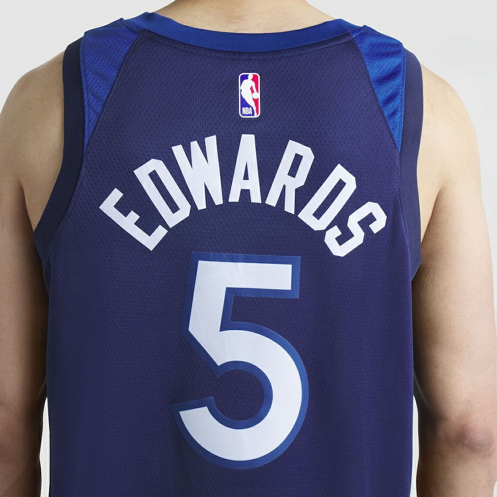 Nike - Anthony Edwards Minnesota Timberwolves Unisex Swingman Jersey - Icon Edition - Navy