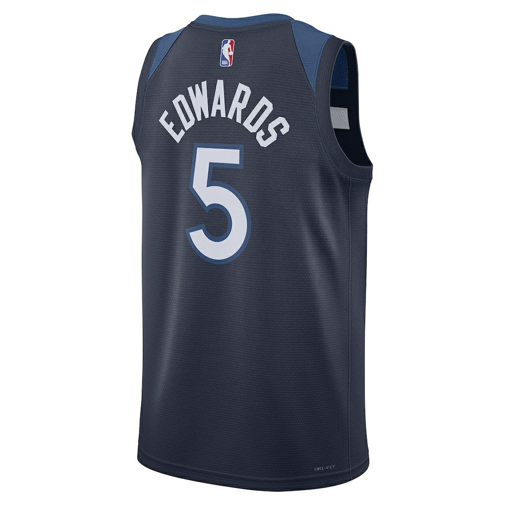 Nike - Anthony Edwards Minnesota Timberwolves Unisex Swingman Jersey - Icon Edition - Navy